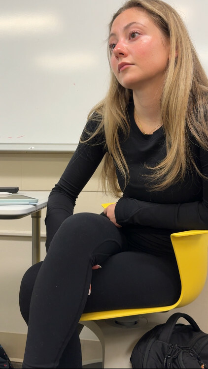 blonde college classmate candid creepshot
