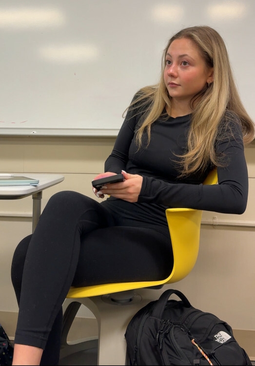 blonde college classmate candid creepshot