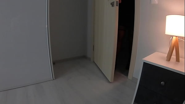 Lustful Neighbor Slut in Black Stockings Moans Passionately when Sucking Cock and Receiving Cum in Mouth – Amateur POV Blowjob