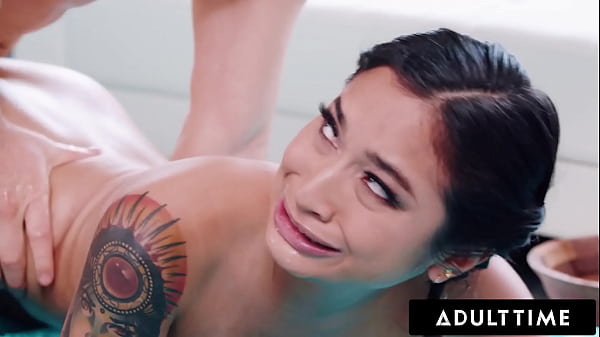 Asian Masseuse Takes His Nuru Virginity!
